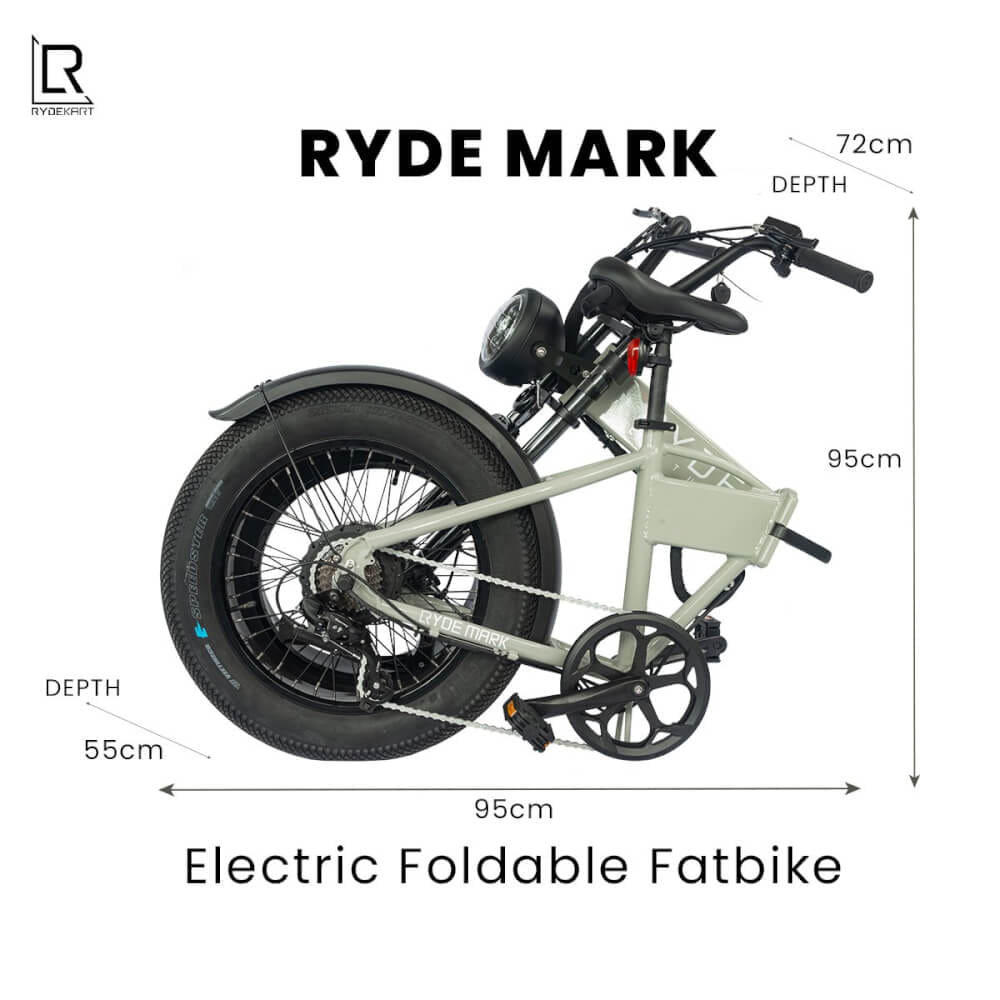 จักรยานไฟฟ้า Rydekart รุ่น Ryde Mark - สีเทา_9